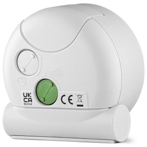 Braun BC01W White Orologio Analogico Quarzo Sveglia Crescendo Snooze Luce Lancette Punta Luminosa