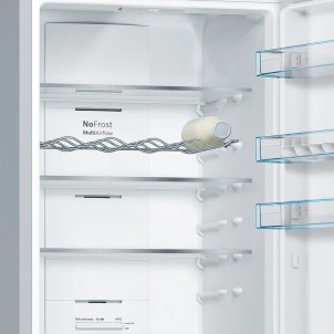 Bosch KGN392LDC Inox Look Frigorifero Combinato 203x60 NoFrost VitaFresh 0°C Inverter ManiglieIntegrate Serie4