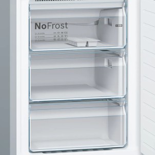 Bosch KGN392LDC Inox Look Frigorifero Combinato 203x60 NoFrost VitaFresh 0°C Inverter ManiglieIntegrate Serie4