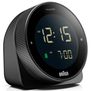 Braun BC24B Black Orologio Digitale LCD Sveglia Crescendo Snooze Luce Ghiera per Impostare Ora e Sveglia