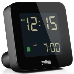 Braun BC09B Black Orologio Digitale LCD Sveglia Crescendo Snooze Luce