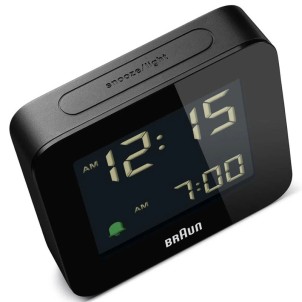 Braun BC09B Black Orologio Digitale LCD Sveglia Crescendo Snooze Luce