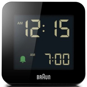 Braun BC09B Black Orologio Digitale LCD Sveglia Crescendo Snooze Luce