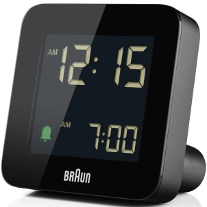 Braun BC09B Black Orologio Digitale LCD Sveglia Crescendo Snooze Luce