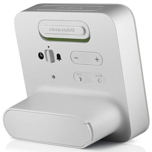 Braun BC09W-DCF White Orologio Digitale LCD RadioControllato Sveglia Crescendo Snooze Luce