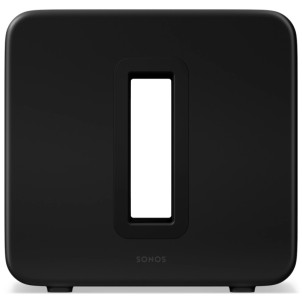 Sonos Sub 4 Black Matt Subwoofer Wireless Wi-Fi 2 Woofer Force-Canceling Posizionabile in Verticale o in Orizzontale