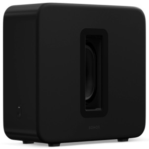 Sonos Sub 4 Black Matt Subwoofer Wireless Wi-Fi 2 Woofer Force-Canceling Posizionabile in Verticale o in Orizzontale