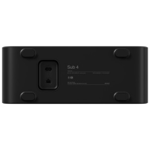 Sonos Sub 4 Black Matt Subwoofer Wireless Wi-Fi 2 Woofer Force-Canceling Posizionabile in Verticale o in Orizzontale