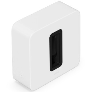 Sonos Sub 4 White Matt Subwoofer Wireless Wi-Fi 2 Woofer Force-Canceling Posizionabile in Verticale o in Orizzontale