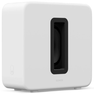 Sonos Sub 4 White Matt Subwoofer Wireless Wi-Fi 2 Woofer Force-Canceling Posizionabile in Verticale o in Orizzontale