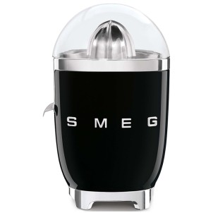 Smeg CJF11BLEU Nero Lucido 50's Style Spremiagrumi Filtro Inox Vaschetta Beccuccio