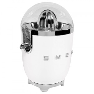 Smeg CJF11WHEU Bianco Lucido 50's Style Spremiagrumi Filtro Inox Vaschetta Beccuccio