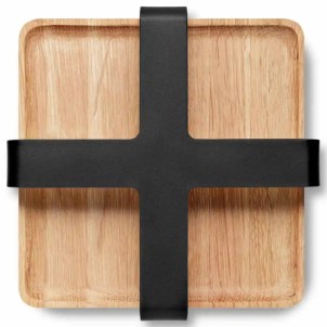 Eva Solo PortaTovaglioli 19x19cm Nordic Kitchen Black Bambù Carbonizzato Tools Design