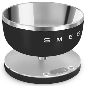 Smeg KSC01BLMWW Nero Opaco 50's Style Bilancia da Cucina Digitale 1gr 5Kg 4 Unità Misura Ricaricabile