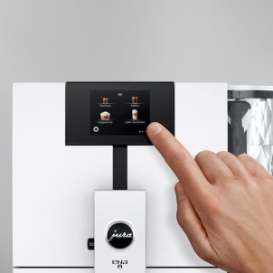 Jura ENA 8 Touch Full Nordic White Macchina Caffè Automatica 15 Funzioni 2 Erogatori Microschiuma