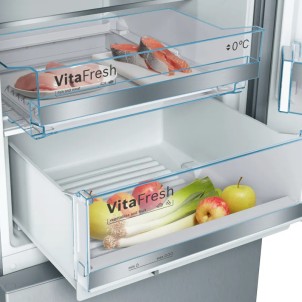 Bosch KGE36ALCA Inox Frigorifero Combinato 186x60 LowFrost 2x VitaFresh ManiglieIntegrate