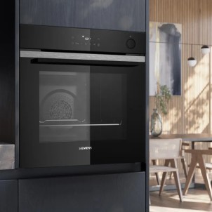 Siemens HR272GES3 Inox Black Forno Incasso Multifunzione 8 autoCook 15 Impulsi Vapore AirFry Pulizia Pirolitica