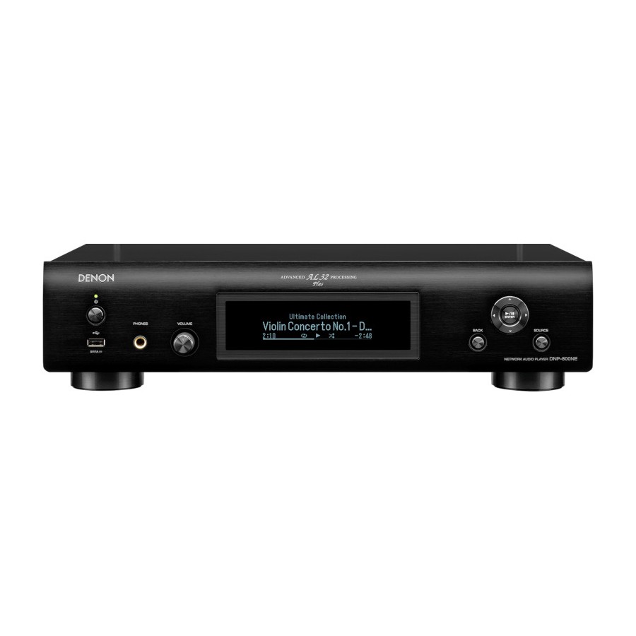 Denon DNP-800NE Black Network Audio Player Wi-Fi Heos AirPlay2 Bluetooth USB Display OLED 3 Righe