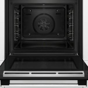 Bosch HBA573BS1 Forno Incasso Multifunzione 5 Tipi di Cottura HotAir 3D Pirolitico Serie4