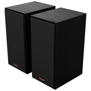 Klipsch R-40PM Black Coppia Casse Amplificate Bluetooth Phono RCA Jack Ottico USB-PC 70W 2vie T2,5 W10.2 BassReflex