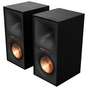 Klipsch R-50PM Black Coppia Casse Amplificate Bluetooth Phono RCA Jack Ottico USB-PC 120W 2vie T2,5 W13.3 BassReflex