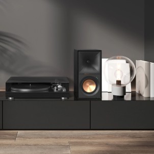 Klipsch R-50PM Black Coppia Casse Amplificate Bluetooth Phono RCA Jack Ottico USB-PC 120W 2vie T2,5 W13.3 BassReflex