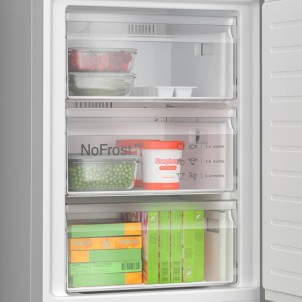 Bosch KGN392LCF Inox Look Frigorifero Combinato 203x60 NoFrost VitaFresh 0°C Inverter ManiglieIntegrate Serie4