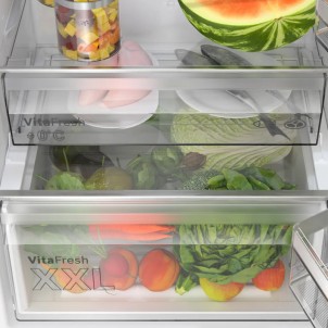 Bosch KGN367LDF Inox Look Frigorifero Combinato 186x60 NoFrost VitaFresh 0°C Inverter Display ManiglieIntegrate Serie4