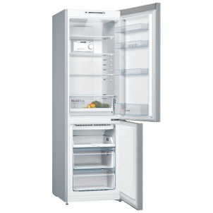 Bosch KGN36NLEA Inox Frigorifero Combinato 186x60 NoFrost Maniglie Integrate Serie2