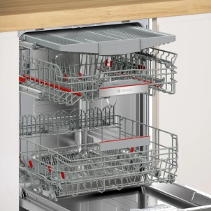 Bosch SMU6ECS12E Inox Lavastoviglie Sottopiano 14Coperti 3°Cestello 42dB SpeedPerfect+ EfficientDry VascaInox Serie6