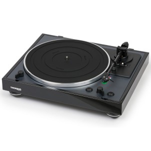 Thorens TD 102 A Black HighGloss Giradischi Automatico a Cinghia 33/45giri PrePhono AudioTechnica AT-VM95E