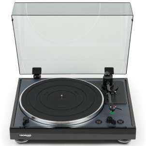 Thorens TD 102 A Black HighGloss Giradischi Automatico a Cinghia 33/45giri PrePhono AudioTechnica AT-VM95E