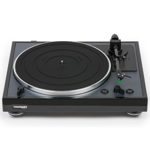 Thorens TD 102 A Black HighGloss Giradischi Automatico a Cinghia 33/45giri PrePhono AudioTechnica AT-VM95E