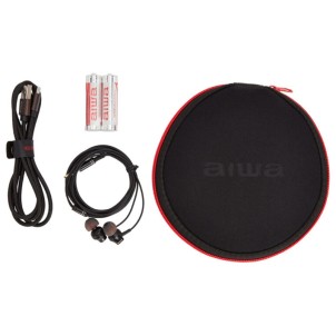 Aiwa PCD-810BK Black Lettore CD MP3 Portatile ESP 120sec Pile Ricaricabili 2xAA MicroUSB Custodia