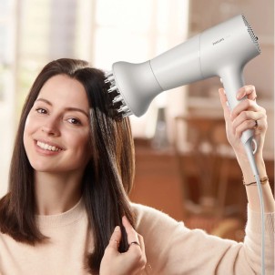 Philips BHD501/20 Asciugacapelli 2100W Motore DC ThermoProtect 4x Ionic Diffusore 6 Modi Calore Velocità 