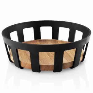 Eva Solo Cestino per il Pane Tondo 22cm Nordic Kitchen Black Bambù Carbonizzato Tools Design