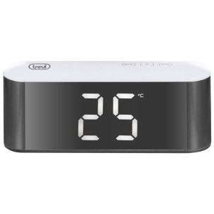 Trevi EC883 White Orologio Digitale LED Luminosi Bianchi Dimmerabili Sveglia Temperatura