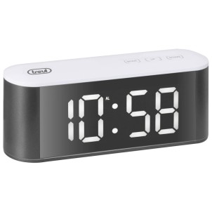 Trevi EC883 White Orologio Digitale LED Luminosi Bianchi Dimmerabili Sveglia Temperatura