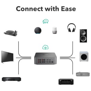 WiiM Ultra Space Grey Network Audio Streamer Hi-Res DAC Sabre ESS9038 Chromecast Spotify Tidal Bluetooth Touchscreen 3,5"