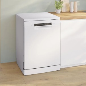 Bosch SMS4EVW08E Bianco Lavastoviglie 14Coperti 3°Cestello 44dB SpeedPerfect+ EfficientDry VascaInox HC Serie4