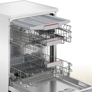 Bosch SMS4EVW08E Bianco Lavastoviglie 14Coperti 3°Cestello 44dB SpeedPerfect+ EfficientDry VascaInox HC Serie4