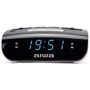 Aiwa CR-15 Black Radiosveglia FM 2x Sveglia Snooze Sleep