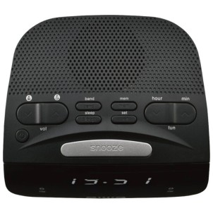 Aiwa CR-15 Black Radiosveglia FM 2x Sveglia Snooze Sleep