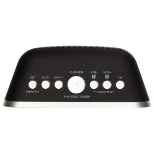 Aiwa CRU-19BK Black Radiosveglia FM Aux In 2x USB-CaricaTelefono 2x Sveglia Snooze Sleep