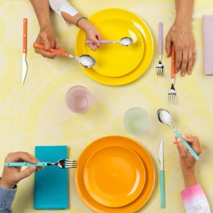 Bugatti Allegra Cucchiaio da Tavola Acqua Marina Opaco Pezzo Singolo