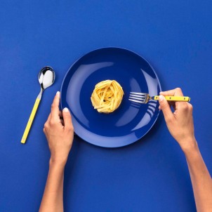 Bugatti Allegra Cucchiaio da Tavola Giallo Opaco Pezzo Singolo