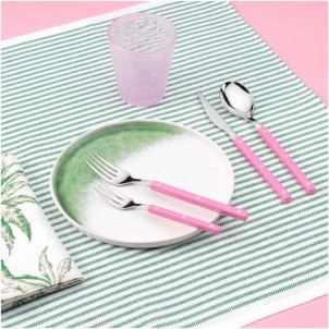 Bugatti Allegra Cucchiaio da Tavola Rosa Opaco Pezzo Singolo