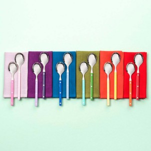 Bugatti Allegra Cucchiaio da Tavola Rosso Opaco Pezzo Singolo