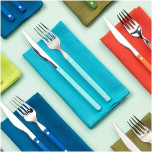 Bugatti Allegra Forchetta da Tavola Acqua Marina Opaco Pezzo Singolo