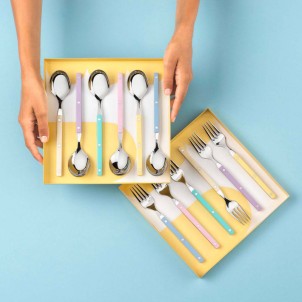 Bugatti Allegra Forchetta da Tavola Acqua Marina Opaco Pezzo Singolo